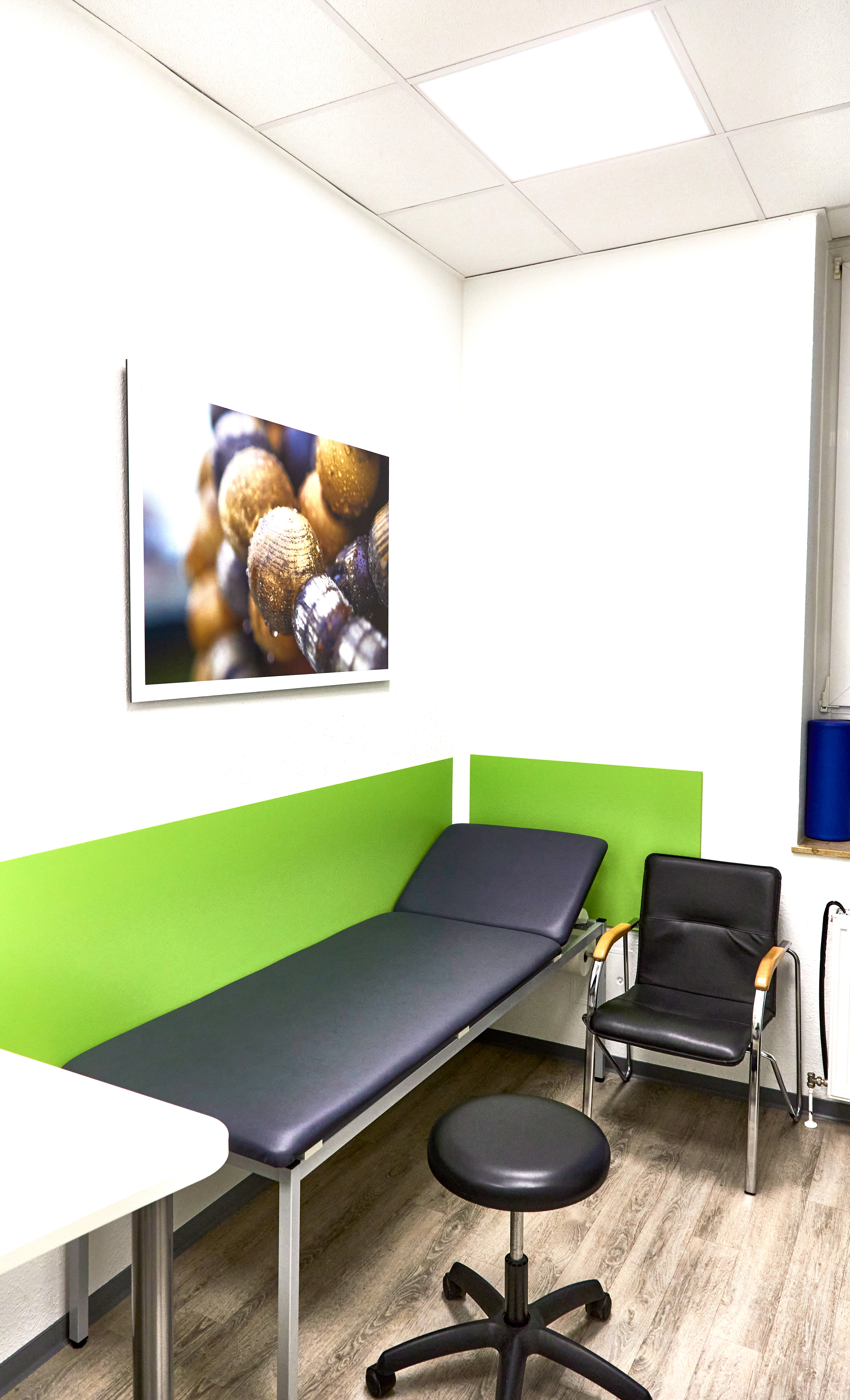 Klare und freundliche Praxisräume